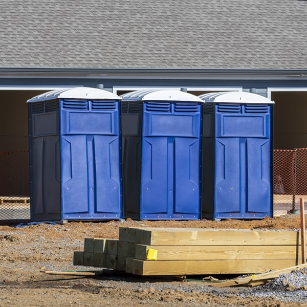 are there any restrictions on where i can place the porta potties during my rental period in Columbus City Iowa